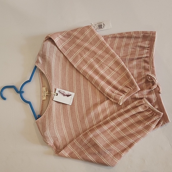 Jessica Simpson Blush Striped Blouse - Picture 8 of 11